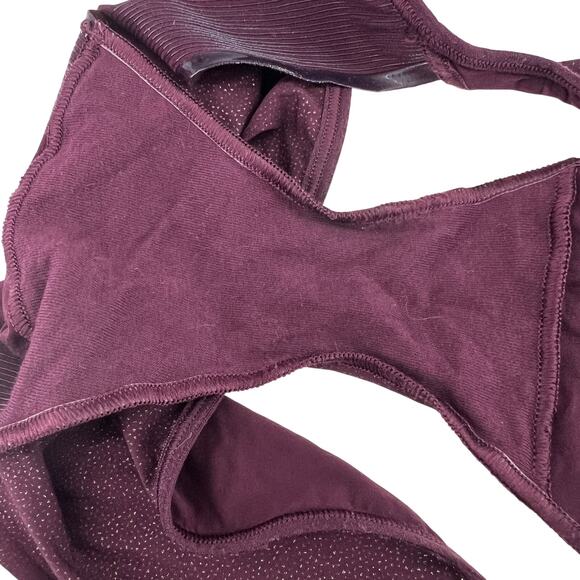Soma Vanishing Edge Bikini Shimmer Maroon Womens Medium - Picture 5 of 6